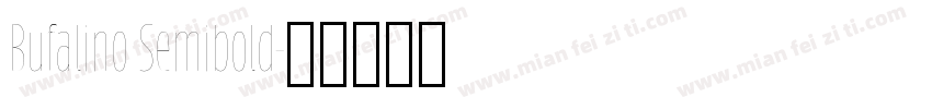 Bufalino Semibold字体转换